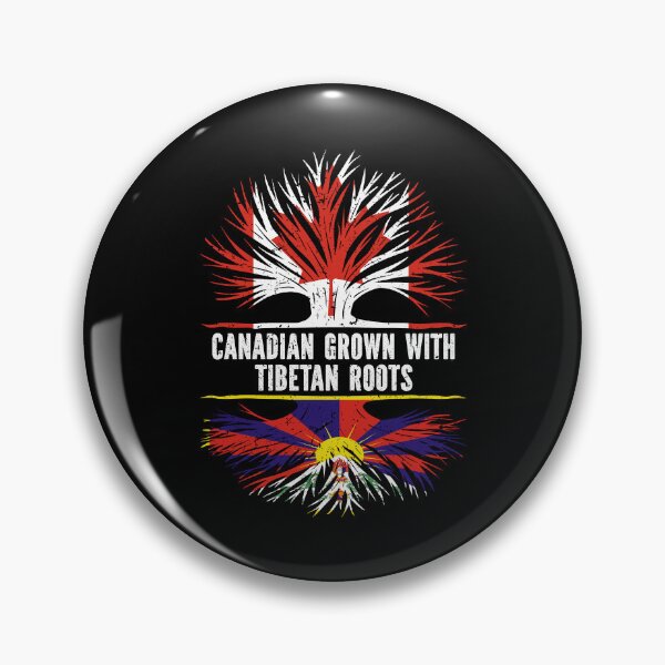 Item preview, Canadian Grown with Tibetan Roots Canada Flag designed and sold by CosmoKitsch.