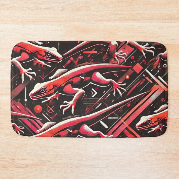 Item preview, Neon Tree Frog Pattern on Black – Tropical Frog  designed and sold by TEEJAMBOREE.
