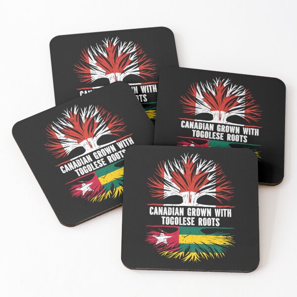 Item preview, Canadian Grown with Togolese Roots Canada Flag designed and sold by CosmoKitsch.