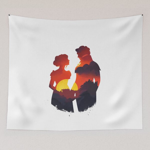 Item preview, Double Exposure Silhouette Pride and Prejudice Jane Austen designed and sold by Fenay Designs.