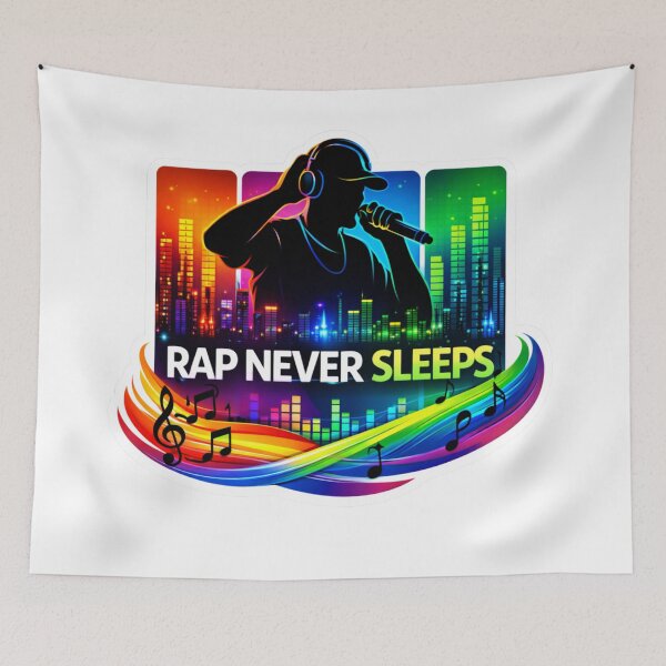 Item preview, Rap Never Sleeps Neon City designed and sold by lorand-designs.