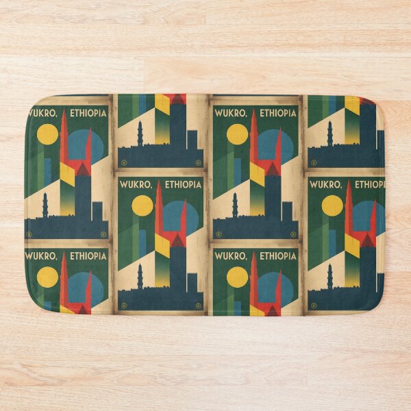 Item preview, Wukro Ethiopia Retro Vintage Travel Design designed and sold by TravelersGems.