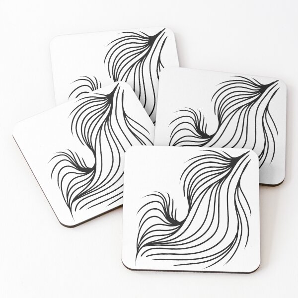 Item preview, Abstract Flow Line Art Black Minimal Design designed and sold by Jonnamirah.