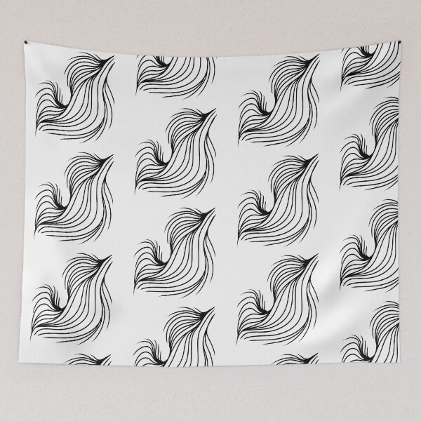 Item preview, Abstract Flow Line Art Black Minimal Design designed and sold by Jonnamirah.