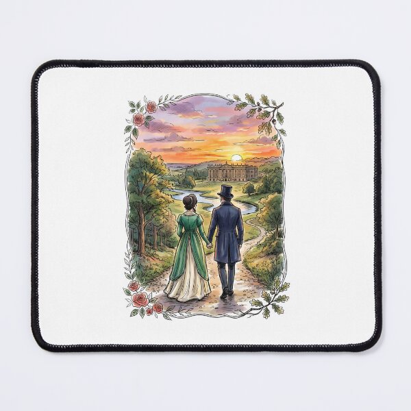 Item preview, Floral Pemberley Estate Pride and Prejudice Jane Austen Bookish designed and sold by Fenay Designs.