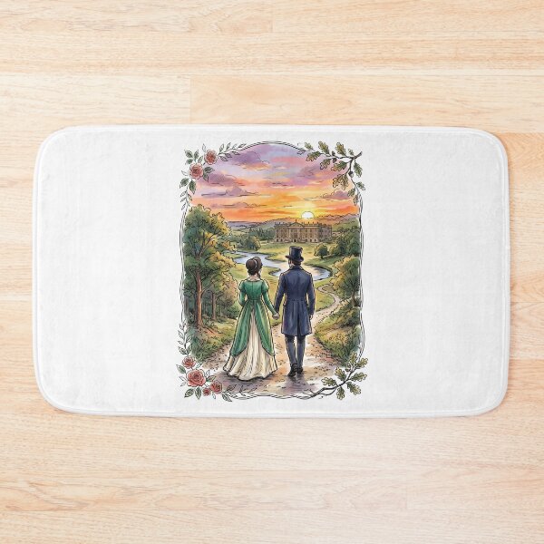 Item preview, Floral Pemberley Estate Pride and Prejudice Jane Austen Bookish designed and sold by Fenay Designs.