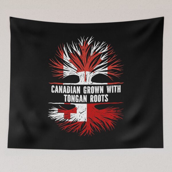 Item preview, Canadian Grown with Tongan Roots Canada Flag designed and sold by CosmoKitsch.