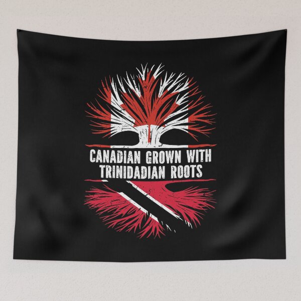 Item preview, Canadian Grown with Trinidadian Roots Canada Flag designed and sold by CosmoKitsch.