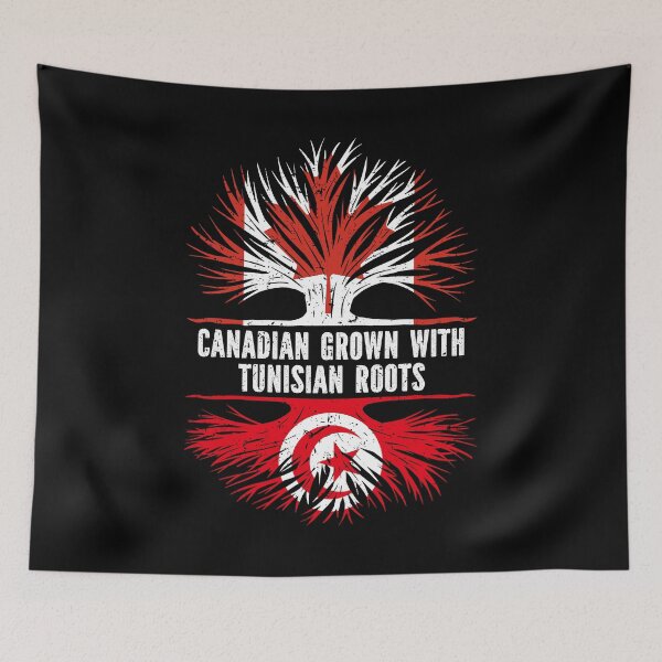 Item preview, Canadian Grown with Tunisian Roots Canada Flag designed and sold by CosmoKitsch.