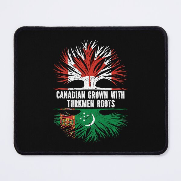 Item preview, Canadian Grown with Turkmen Roots Canada Flag designed and sold by CosmoKitsch.