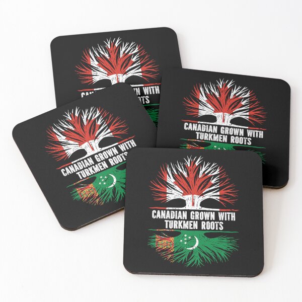 Item preview, Canadian Grown with Turkmen Roots Canada Flag designed and sold by CosmoKitsch.