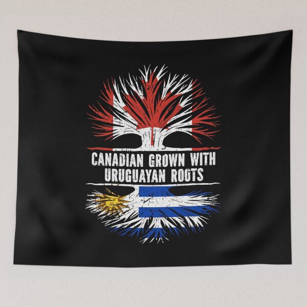 Item preview, Canadian Grown with Uruguayan Roots Canada Flag designed and sold by CosmoKitsch.