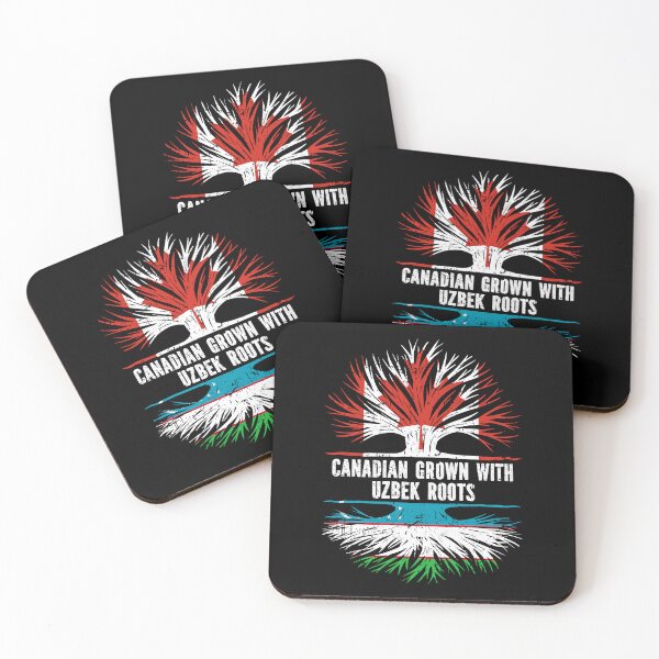 Item preview, Canadian Grown with Uzbek Roots Canada Flag designed and sold by CosmoKitsch.
