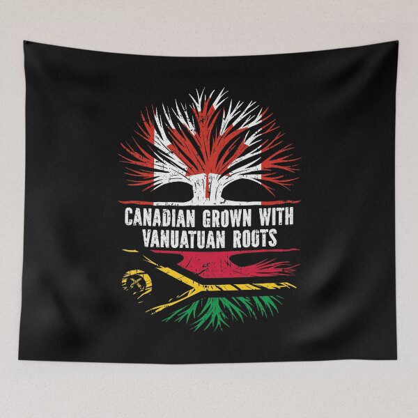 Item preview, Canadian Grown with Vanuatuan Roots Canada Flag designed and sold by CosmoKitsch.