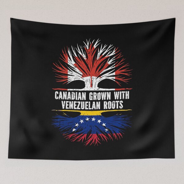 Item preview, Canadian Grown with Venezuelan Roots Canada Flag designed and sold by CosmoKitsch.
