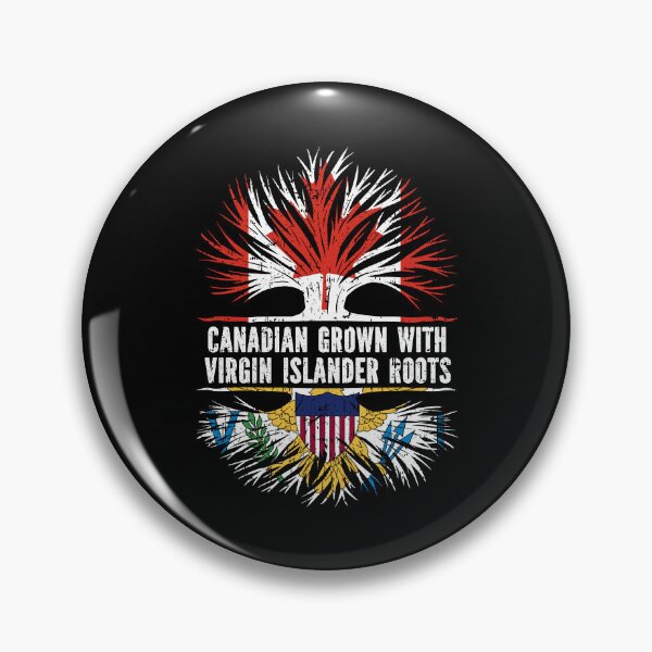 Item preview, Canadian Grown with Virgin Islander Roots Canada Flag designed and sold by CosmoKitsch.