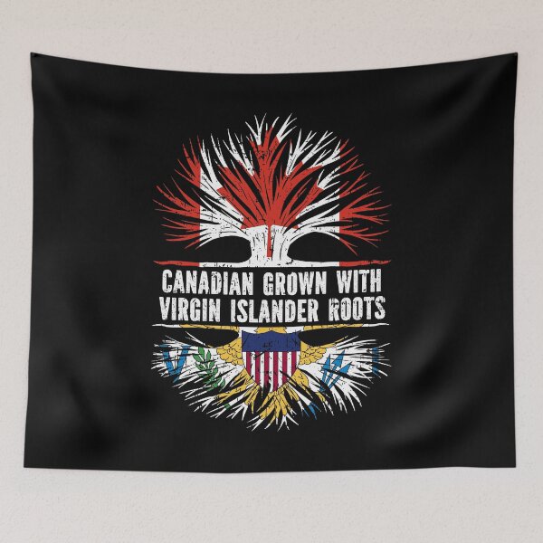 Item preview, Canadian Grown with Virgin Islander Roots Canada Flag designed and sold by CosmoKitsch.