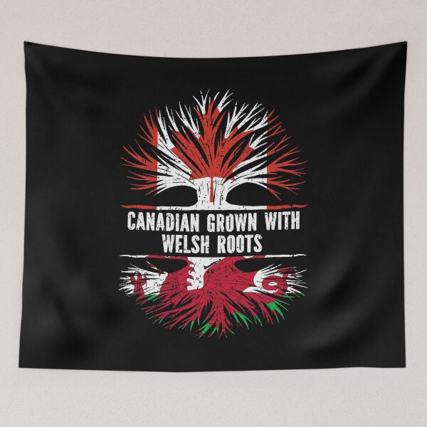 Item preview, Canadian Grown with Welsh Roots Canada Flag designed and sold by CosmoKitsch.