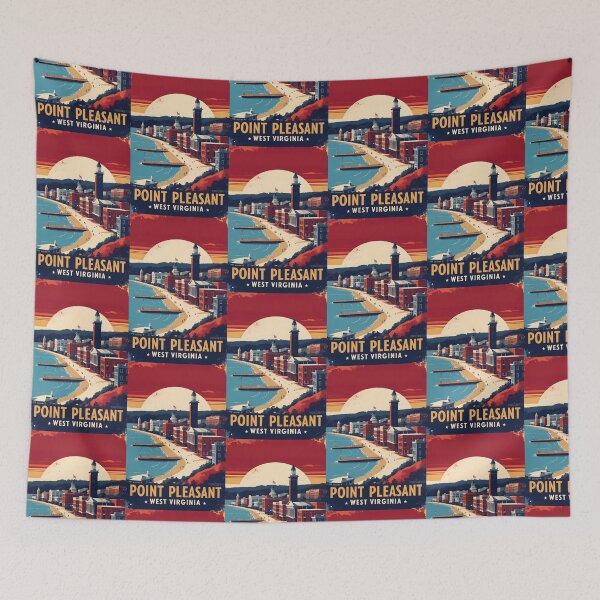 Item preview, Point Pleasant West Virginia 1950s USA Vintage Travel Tourism designed and sold by TravelersGems.