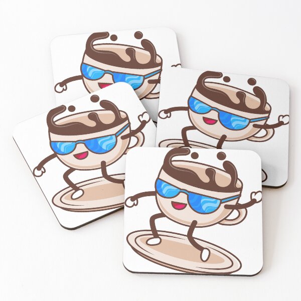 Item preview, Surfer Coffee Mug with Cool Kawaii Glasses - Funny Coffee Gift - Morning Gift designed and sold by CLC54.
