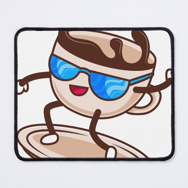 Item preview, Surfer Coffee Mug with Cool Kawaii Glasses - Funny Coffee Gift - Morning Gift designed and sold by CLC54.