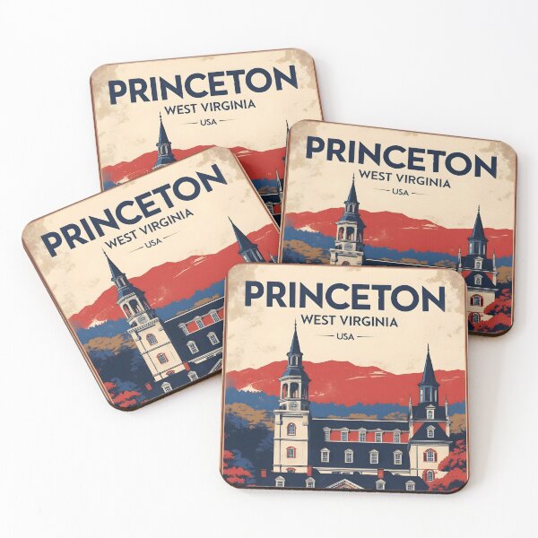Item preview, Princeton West Virginia 1950s USA Vintage Travel Tourism designed and sold by TravelersGems.