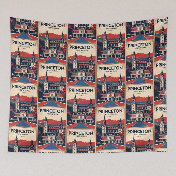 Item preview, Princeton West Virginia 1950s USA Vintage Travel Tourism designed and sold by TravelersGems.