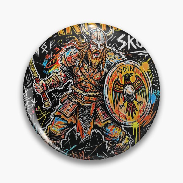 Item preview, Viking Warrior Skol Norse Axe Shield Battle designed and sold by graphixpolash.