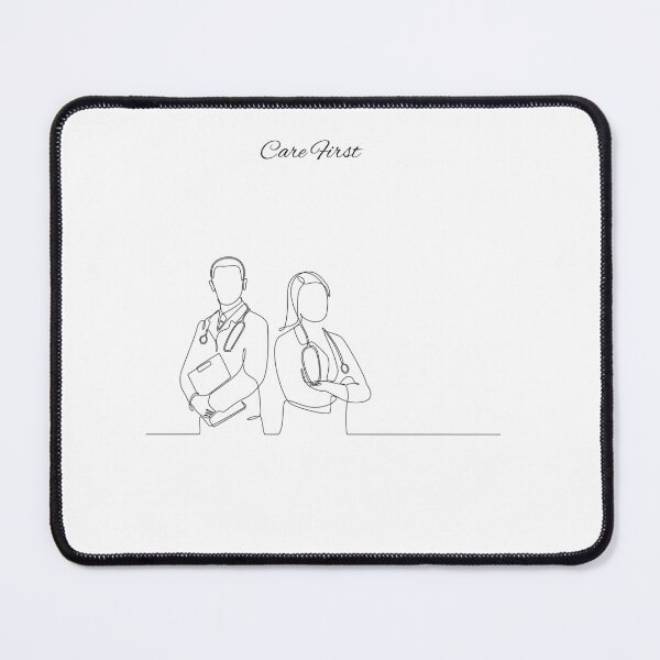 Item preview, Care First Nurse Minimalist Quote Design designed and sold by gluxdesing.