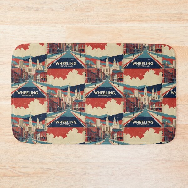 Item preview, Wheeling West Virginia 1950s USA Vintage Travel Tourism designed and sold by TravelersGems.