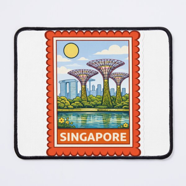 Item preview, Singapore Gardens by the Bay Travel Stamp Sticker Magnet designed and sold by CLOUTKULT.