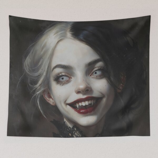 Item preview, Young Vampire Girl with Two Tone Hair designed and sold by DarkHolyQueen.