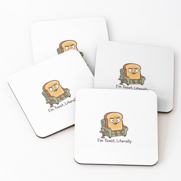 Item preview, I’m Toast Literally Funny Toast T-Shirt Design | Existential Bread Meme Cartoon Art designed and sold by FlipFit.