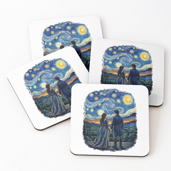 Item preview, Starry Night Mr Darcy and Elizabeth Bennet Pride and Prejudice designed and sold by Fenay Designs.