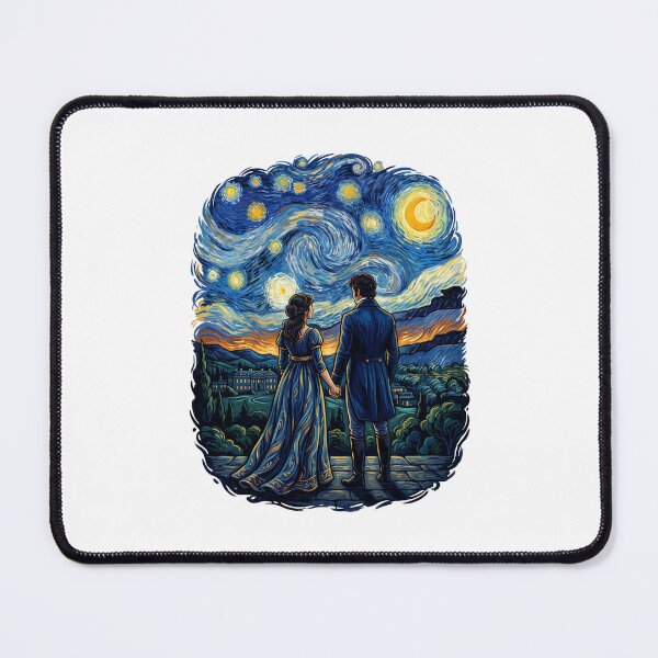 Item preview, Starry Night Mr Darcy and Elizabeth Bennet Pride and Prejudice designed and sold by Fenay Designs.