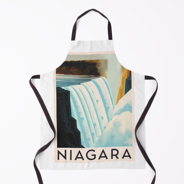 Item preview, Niagara Falls Abstract Bauhaus Art Print – Geometric Travel Poster, Mid-Century Modern Wall Art designed and sold by OzzFrequency.