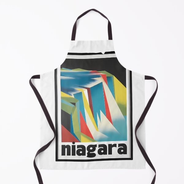 Item preview, Niagara Falls Abstract Bauhaus Art Print – Geometric Travel Poster, Mid-Century Modern Wall Art designed and sold by OzzFrequency.