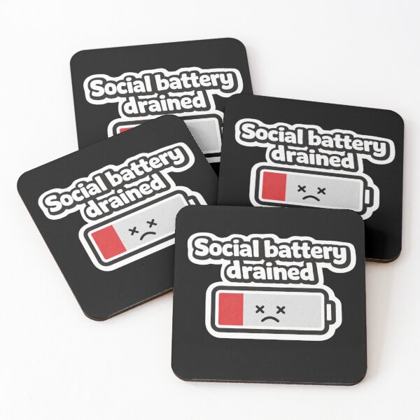 Artikelvorschau, Aufkleber „Soziale Batterie leer“ | Introvertiertes Meme | Lustiger Humor für Menschen mit wenig Energie. entworfen und verkauft von Amr Darwish Graphic designer.