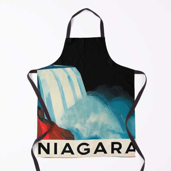 Item preview, Niagara Falls Abstract Bauhaus Art Print – Geometric Travel Poster, Mid-Century Modern Wall Art designed and sold by OzzFrequency.