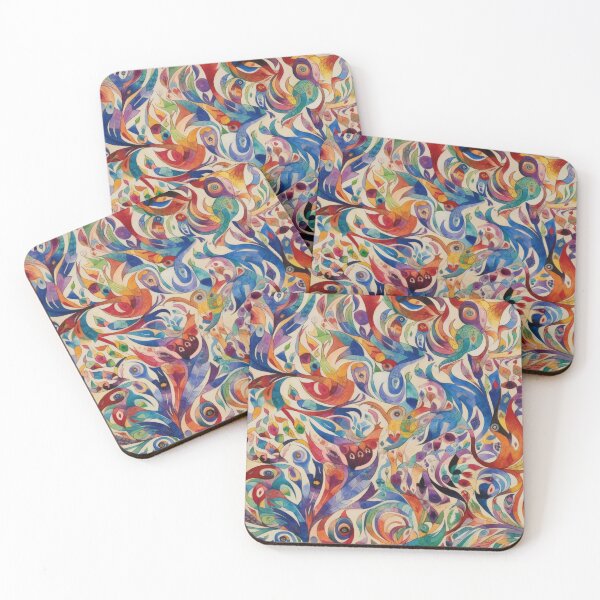 Item preview, Abstract Alebrije Watercolor Style Pattern designed and sold by pinkal.