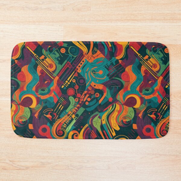 Item preview, Geometric Rhythms Retro Abstract Pattern designed and sold by pinkal.