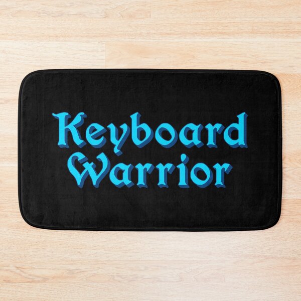 Item preview, Keyboard Warrior, Blue Medieval Memes Typography designed and sold by Memes N Lore .