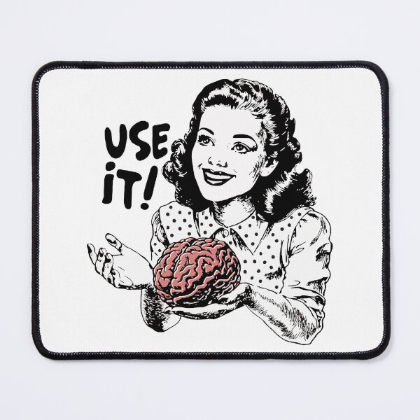 Item preview, Vintage style pin-up brainy housewife | budflux.com designed and sold by Budflux.