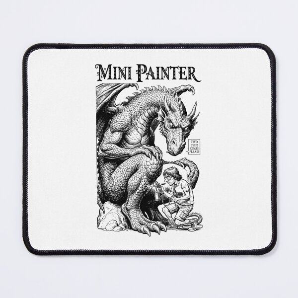 Item preview, Fantasy Miniature Painter Dragon Funny Airbrush Painting RPG designed and sold by GrandeDuc.