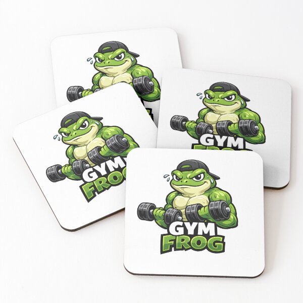 Artikelvorschau, Gym Frog – Lustiger Fitness Frosch Bodybuilder Design entworfen und verkauft von Mavriboy.