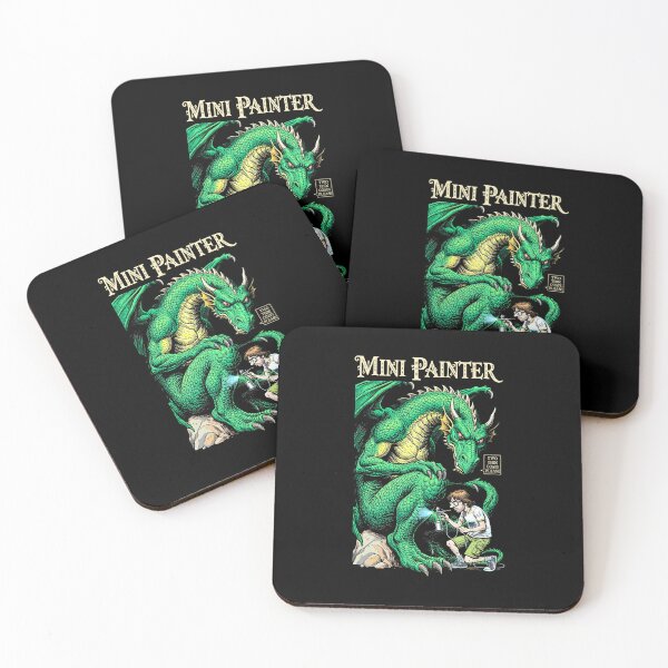 Item preview, Fantasy Miniature Painter Dragon Funny Airbrush Painting RPG designed and sold by GrandeDuc.