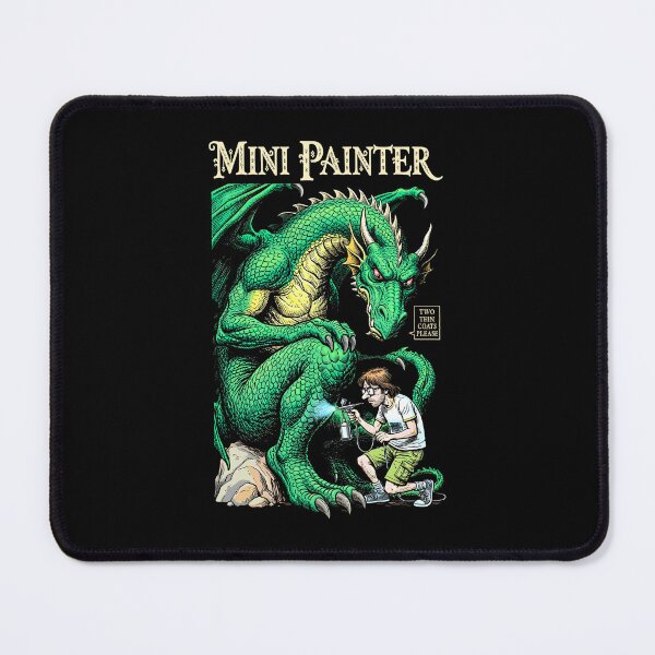 Item preview, Fantasy Miniature Painter Dragon Funny Airbrush Painting RPG designed and sold by GrandeDuc.