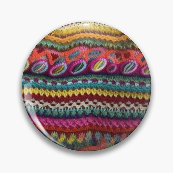 Item preview, Boho Rainbow Crochet Texture Stripe Pattern designed and sold by pinkal.
