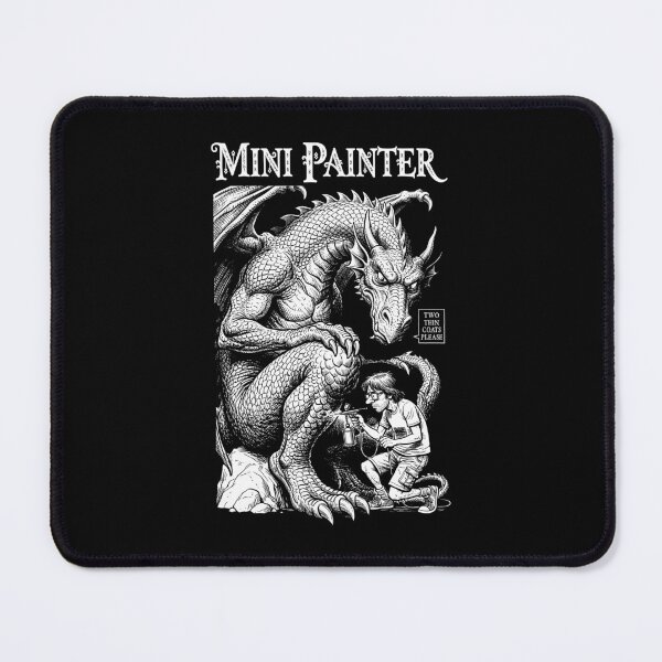 Item preview, Fantasy Miniature Painter Dragon Funny Airbrush Painting RPG designed and sold by GrandeDuc.