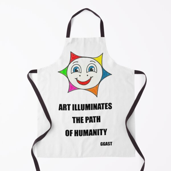 Item preview, Art Illuminates The Path Of Humanity - Colorful Smiling Sun Quote designed and sold by GGAST.